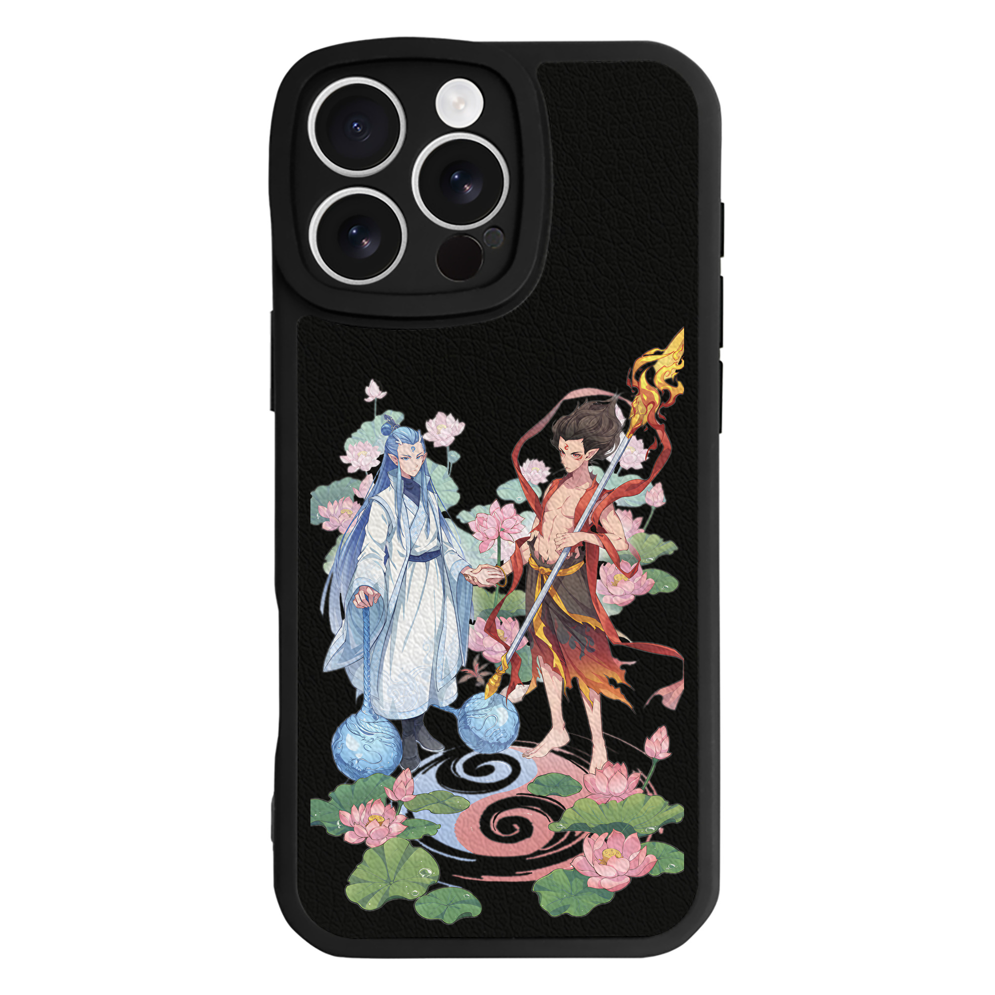 （画像用） Ne Zha 2 ナタ 魔童の大暴れ 【iPhone 16シリーズ対応】シリコンスマホケース（レザー調） 材質：シリコン